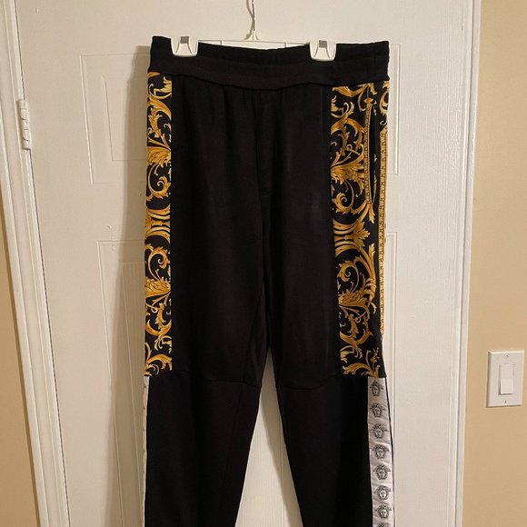 Versace Barocco Logo Sweatpants, Size Medium - Picture 7 of 13